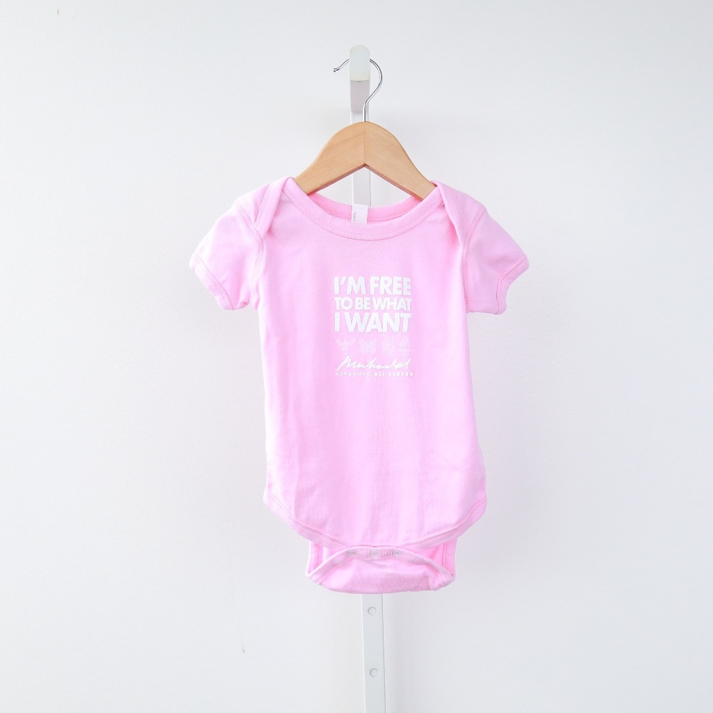 Muhammad Ali I'm Free Baby Onesie